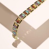 image:imageRossSimons 2250 ct tw MultiGemstone Art DecoStyle Bracelet With Black Enamel in 18kt Gold Over SterlingAmethyst