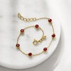 image:imageRossSimons 250 ct tw BezelSet Ruby Station Bracelet in 18kt Gold Over Sterling 7 inches