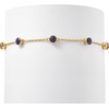 image:imageRossSimons 250 ct tw BezelSet Sapphire Station Bracelet in 18kt Gold Over Sterling 7 inches
