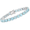 image:imageRossSimons 2500 ct tw Sky Blue Topaz Tennis Bracelet in Sterling SilverTopaz