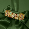 image:imageRossSimons 2510 ct tw MultiGemstone 3Row Bracelet in 18kt Gold Over Sterling