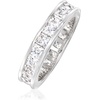 image:imageRossSimons 260 ct tw PrincessCut CZ Eternity Band in Sterling SilverCubic Zirconia
