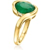 image:imageRossSimons 270 Carat Emerald Swirl Ring in 18kt Gold Over SterlingEmerald