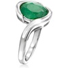 image:imageRossSimons 270 Carat Emerald Swirl Ring in Sterling SilverEmerald