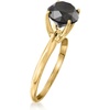 image:imageRossSimons 300 Carat Black Diamond Solitaire Ring in 14kt Yellow GoldDiamond