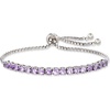 image:imageRossSimons 400 ct tw Amethyst Bolo Bracelet in Sterling Silver