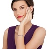image:imageRossSimons 440 ct tw Amethyst Link Bracelet in 18kt Gold Over Sterling SilverAmethyst
