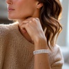 image:imageRossSimons 500 ct tw Diamond MarquisePattern Bracelet in Sterling Silver