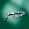 image:imageRossSimons 500 ct tw Tanzanite and 10 ct tw Diamond Tennis Bracelet in Sterling Silvertanzanite