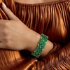 image:imageRossSimons 5180 ct tw Emerald and 290 ct tw White Topaz Bracelet in 18kt Gold Over SterlingEmerald