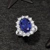image:imageRossSimons 530 Carat Simulated Sapphire and 180 ct tw CZ Ring in Sterling SilverNo Gemstone