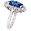 image:imageRossSimons 530 Carat Simulated Sapphire and 180 ct tw CZ Ring in Sterling SilverNo Gemstone