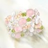 image:imageRossSimons 56mm Cultured Pearl 10000 ct tw Rose Quartz and 1100 ct tw Peridot Bead Jewelry Set 3 Stretch BraceletsPeridot