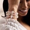 image:imageRossSimons 56mm Cultured Pearl 10000 ct tw Rose Quartz and 1100 ct tw Peridot Bead Jewelry Set 3 Stretch BraceletsPeridot