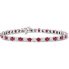 image:imageRossSimons 575 ct tw Ruby and 100 ct tw Diamond Tennis Bracelet in Sterling SilverRuby