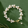 image:imageRossSimons 575mm Cultured Pearl Trio Bracelet in 18kt Gold Over Sterling Silver 7 inches