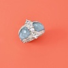 image:imageRossSimons 585 ct tw Aquamarine Ring in Sterling SilverAquamarine