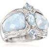 image:imageRossSimons 585 ct tw Aquamarine Ring in Sterling SilverAquamarine