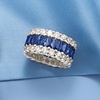 image:imageRossSimons 600 ct tw Simulated Sapphire and 400 ct tw CZ Eternity Band in Sterling SilverSapphire
