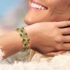 image:imageRossSimons 625 ct tw Emerald Highway Cuff Bracelet in 18kt Gold Over SterlingEmerald