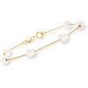 image:imageRossSimons 665mm Cultured Pearl Station Bracelet in 14kt Yellow Gold70 Inches