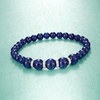 image:imageRossSimons 68mm Gem Bead Stretch Bracelet with 24 ct tw Diamonds in Sterling SilverLapis Lazuli