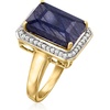 image:imageRossSimons 700 Carat Sapphire and 20 ct tw Diamond Ring in 14kt Yellow GoldSapphire