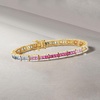 image:imageRossSimons 700 ct tw Multicolored Sapphire and 115 ct tw Diamond Bracelet in 14kt Yellow GoldSapphire
