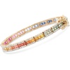 image:imageRossSimons 700 ct tw Multicolored Sapphire and 115 ct tw Diamond Bracelet in 14kt Yellow GoldSapphire