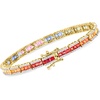 image:imageRossSimons 700 ct tw Multicolored Sapphire and 115 ct tw Diamond Bracelet in 14kt Yellow GoldSapphire