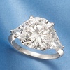 image:imageRossSimons 750 ct tw CZ Ring in Sterling SilverCubic Zirconia