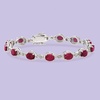 image:imageRossSimons 910 ct tw Ruby Bracelet With Diamonds in Sterling SilverRuby