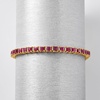 image:imageRossSimons 950 ct tw Ruby Tennis Bracelet With 50 ct tw Diamonds in 18kt Gold Over SterlingRuby
