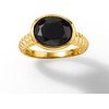 image:imageRossSimons Black Onyx Ring in 18kt Gold Over SterlingOnyx