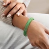 image:imageRossSimons Carved Jade Bangle Bracelet With 14kt Yellow GoldJade