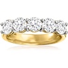 image:imageRossSimons Diamond 5 Stone Ring in 14kt Yellow GoldWhite