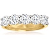 image:imageRossSimons Diamond 5 Stone Ring in 14kt Yellow GoldWhite