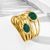 image:imageRossSimons Gemstone Highway Ring in 18kt Gold Over SterlingEmerald