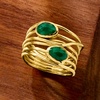 image:imageRossSimons Gemstone Highway Ring in 18kt Gold Over SterlingEmerald