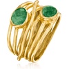image:imageRossSimons Gemstone Highway Ring in 18kt Gold Over SterlingEmerald