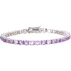 image:imageRossSimons Gemstone Tennis Bracelet in Sterling SilverAmethyst