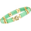 image:imageRossSimons Good Fortune Bracelet in 14kt Yellow GoldJade