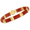 image:imageRossSimons Good Fortune Jade Bracelet in 18kt Gold Over Sterling
