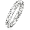 image:imageRossSimons Italian 14kt White Gold DiamondCut RingNo Gemstone