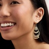 image:imageRossSimons Italian 14kt Yellow Gold Openwork Floral Lace Chandelier Earrings