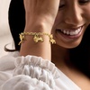 image:imageRossSimons Italian 14kt Yellow GoldPlated Dog Charm Braceletno gemstone