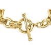 image:imageRossSimons Italian 14kt Yellow GoldPlated OvalLink Toggle Braceletno gemstone