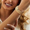 image:imageRossSimons Italian 14kt Yellow GoldPlated Patterned Wide Cuff Braceletno gemstone