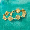 image:imageRossSimons Italian 18kt Gold Over Sterling Sunflower Braceletno gemstone