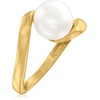 image:imageRossSimons Italian 995mm Cultured Pearl Twisted Ring in 18kt Gold Over Sterling